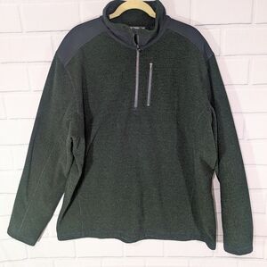 Gander Mountain Forest Green Quarter Zip Sweater Fleece Pullover
